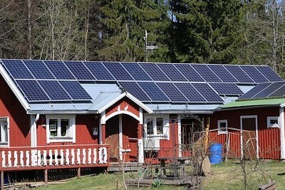 太陽光発電を設置した家