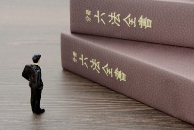 六法全書とミニチュア